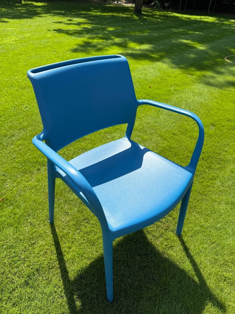 Set van 8 Pedrali Ara 315 Design Terrasstoelen, Ophalen, Zo goed als nieuw, Overige materialen, Stapelbaar