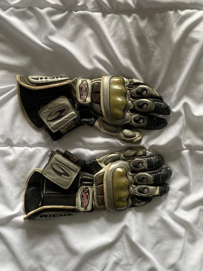 Richa leren racehandschoenen – maat M, Ophalen of Verzenden, Tweedehands, Heren, Handschoenen