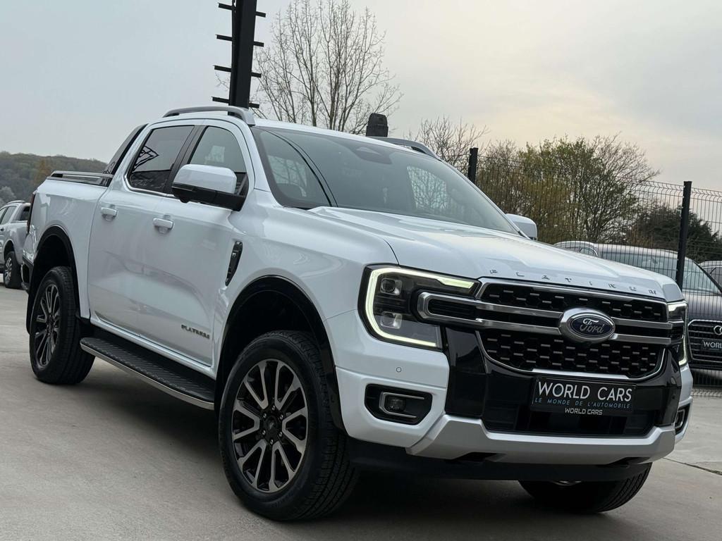 Ford Ranger 3.0 V6 4WD PLATINUM TVAC*BTWIN DISTRO CAM360 FUL, Cuir, Achat, Entreprise, Noir