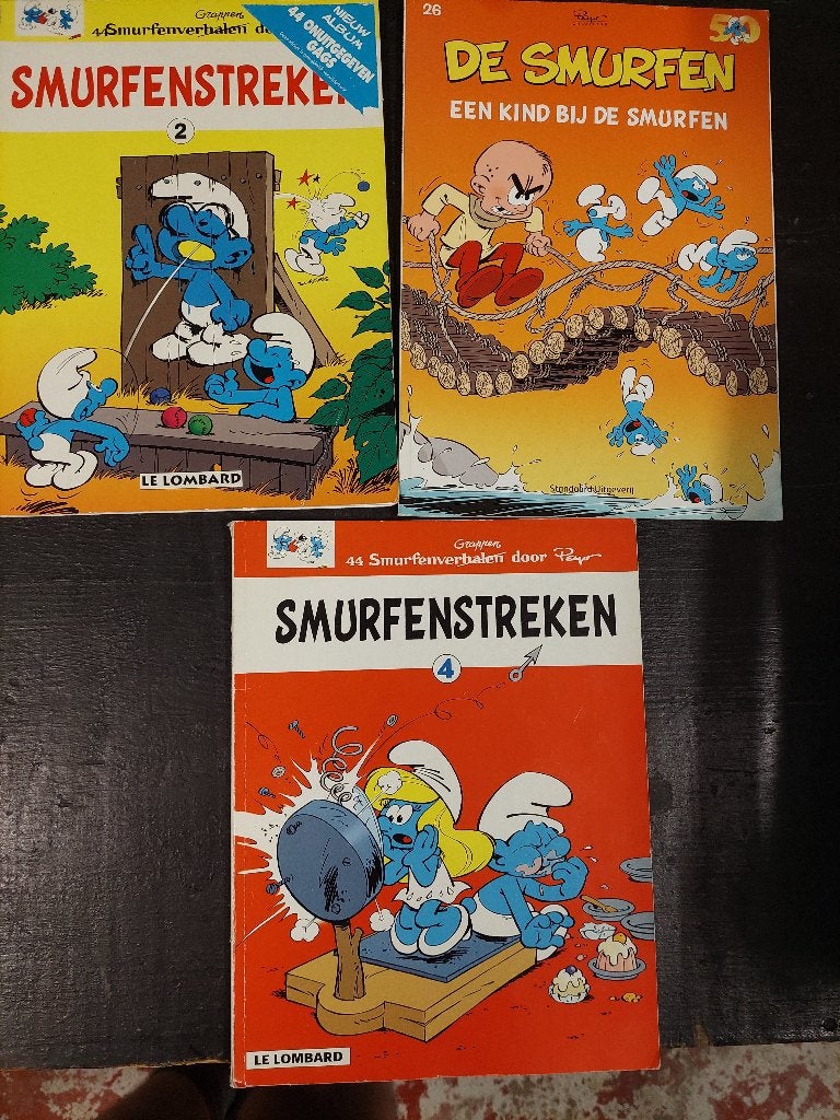 3 strips van De Smurfen, Boeken, Strips | Comics, Ophalen of Verzenden