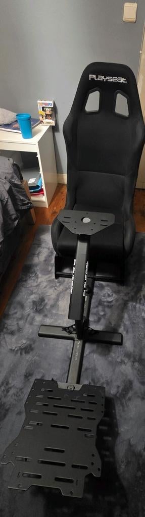 Playseat Evolution Zwarte Sim Racing Stoel, Ophalen, Racestoel, Zo goed als nieuw, Verstelbaar