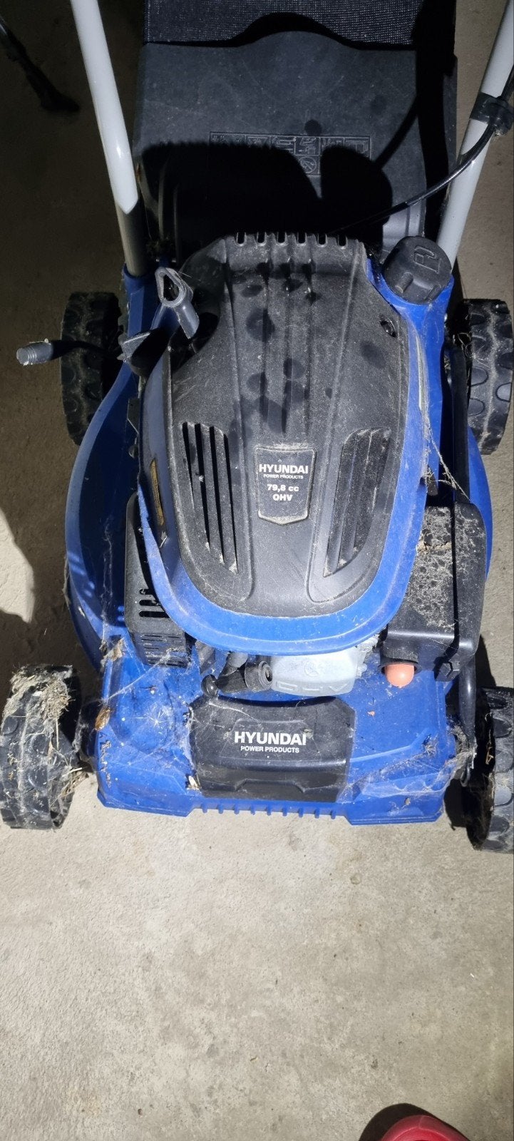 Hyundai Benzine Grasmaaier 79,8 cc, Jardin & Terrasse, Tondeuse rotative, 40 à 49 cm, Enlèvement, Hyundai
