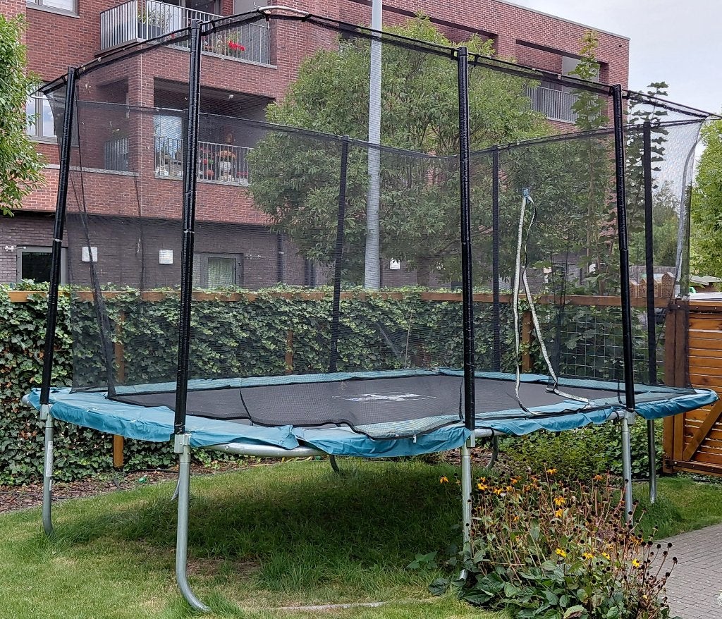 Grote trampoline rechthoekig Decathlon, Ophalen, Gebruikt