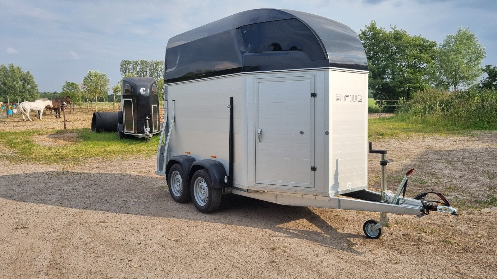 2-paardstrailer Sirius te huur, Ophalen, Nieuw, Aluminium, 2-paards trailer