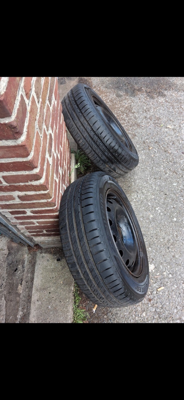 2 roues 175/65/R14 Peugeot 206, Enlèvement