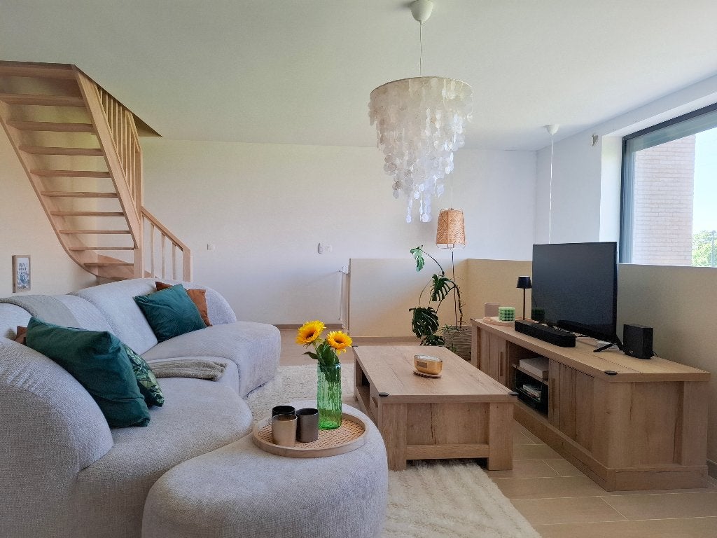 TV meubel, Ophalen, Japandi, 150 tot 200 cm, Zo goed als nieuw