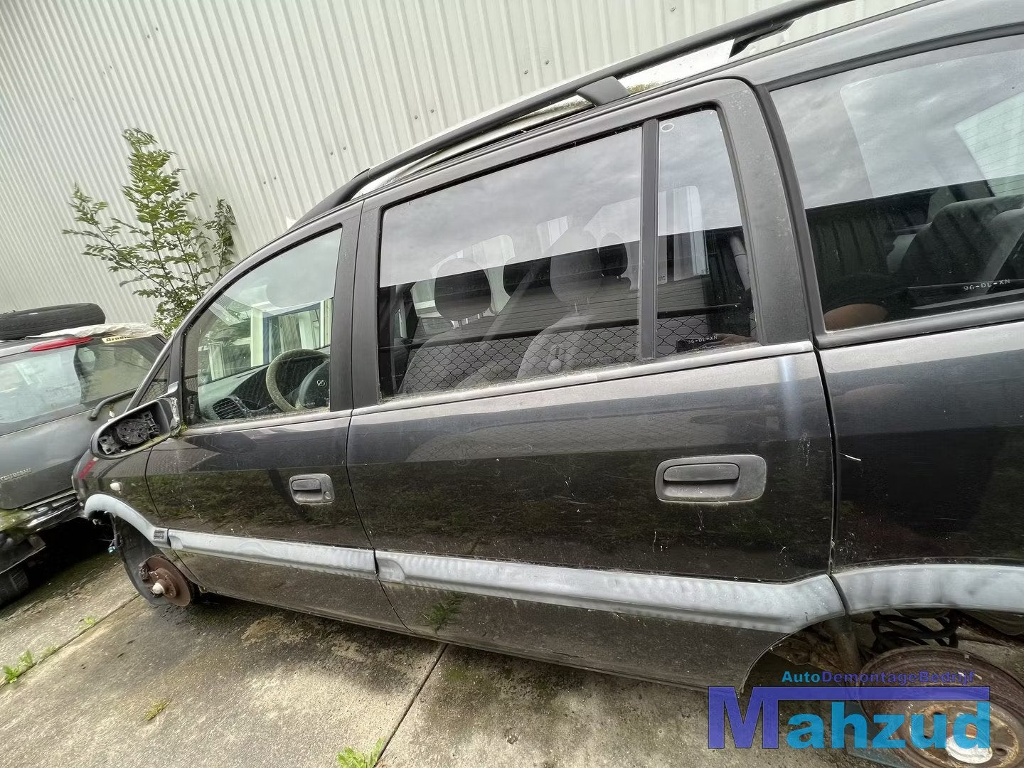 OPEL ZAFIRA A Zwart Z298 Links achter deur portier 1999-2005, Gebruikt, Deur, Opel Automobile GmbH, Kontakt@opel-infoservice.de