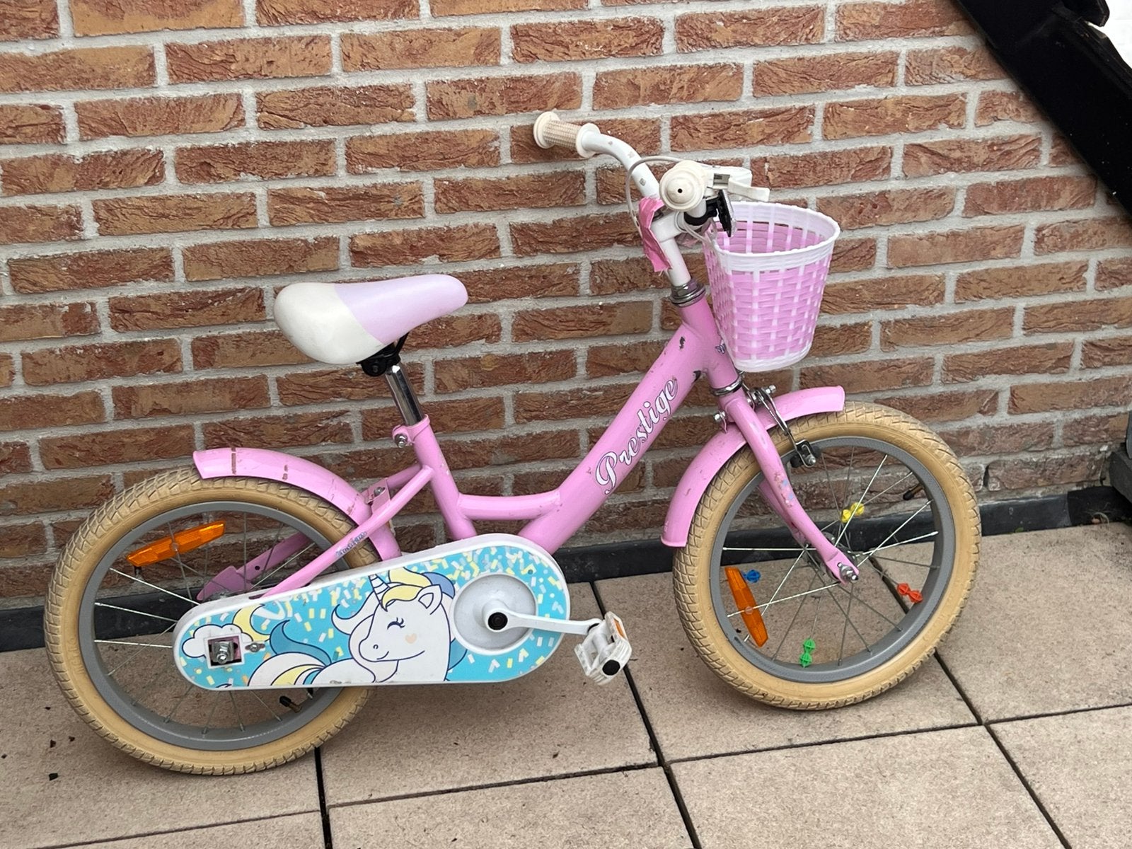Kinderfiest, Fietsen en Brommers, Ophalen, Gebruikt, Minder dan 16 inch, Zijwieltjes