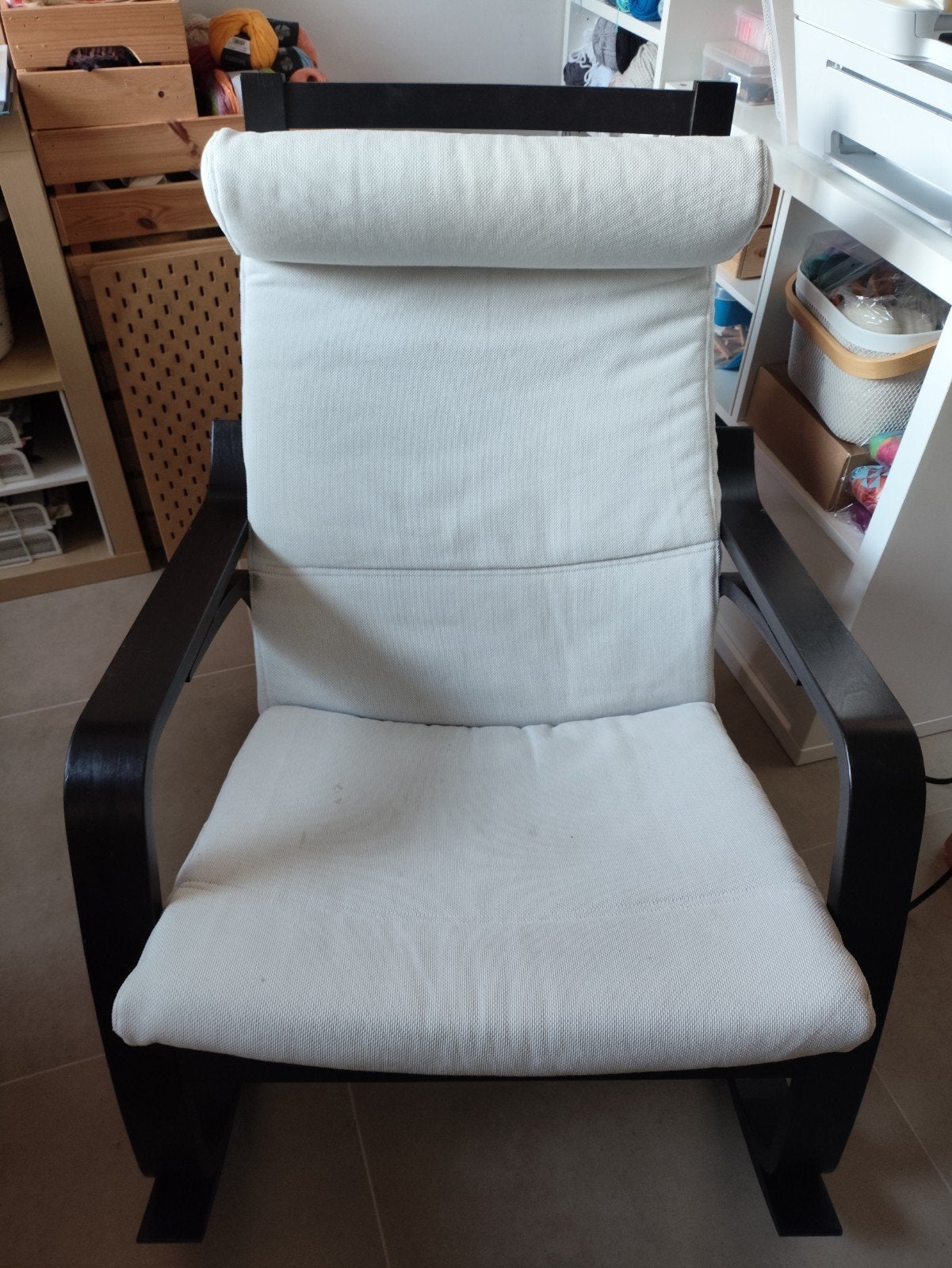 Ikea Poang schommelstoel, Ophalen, Gebruikt, Hout