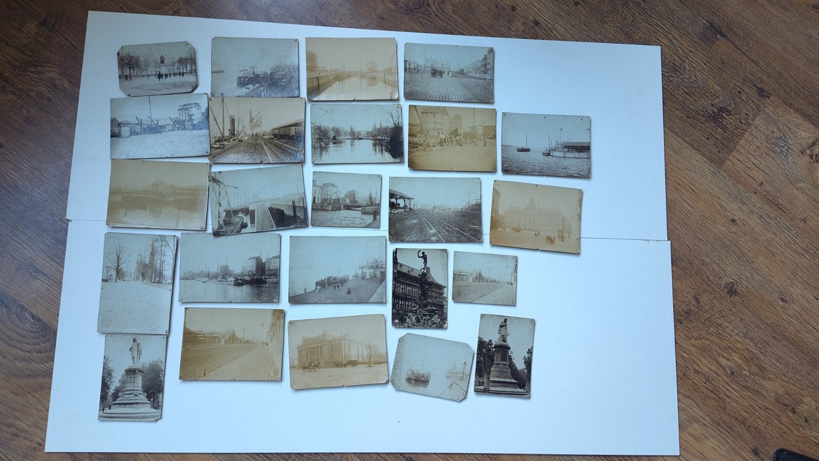 24 foto's begin 1900 Antwerpen - in de olifant, Verzamelen, Ophalen of Verzenden, Voor 1940, Foto