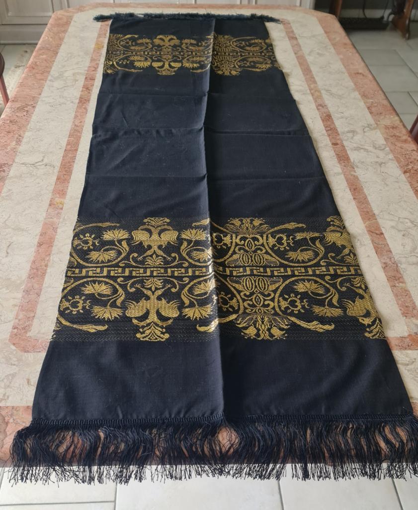 Napperon rectangulaire noir & doré, Enlèvement ou Envoi, Neuf, Rectangle