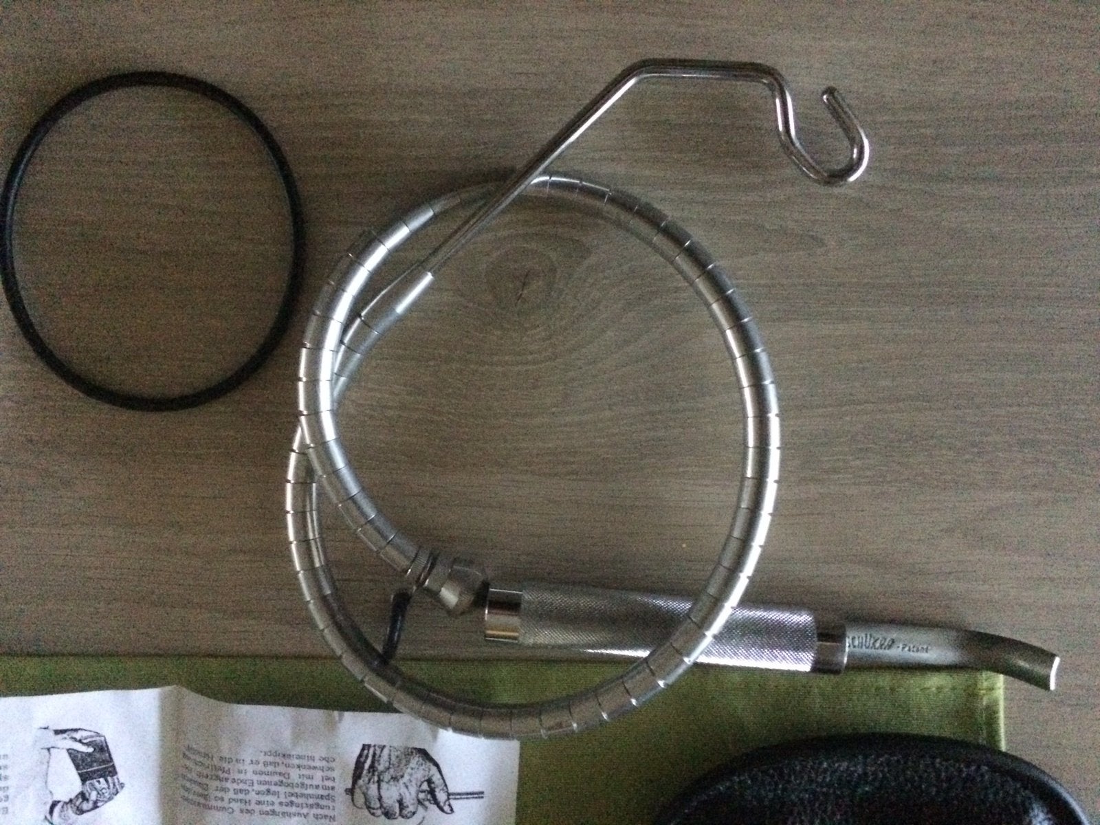 Veld infuus steun, Ophalen