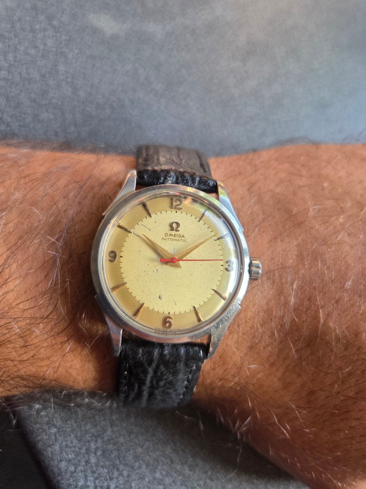 Montre vintage OMEGA Seamaster Automatique (Réf. 2635-2 SC), Bijoux, Sacs & Beauté, Enlèvement, Acier, Montre-bracelet, Omega