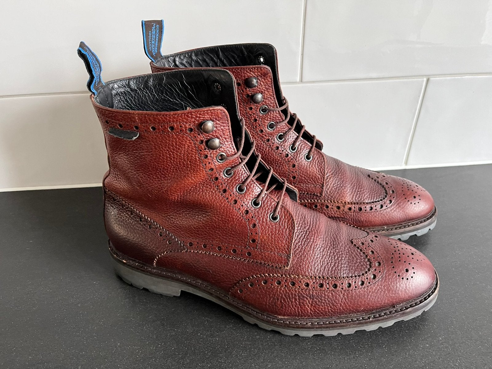 Floris van Bommel herenschoenen maat 10.5 / 45, Vêtements | Hommes, Enlèvement ou Envoi, Chaussures à lacets, Comme neuf, Brun