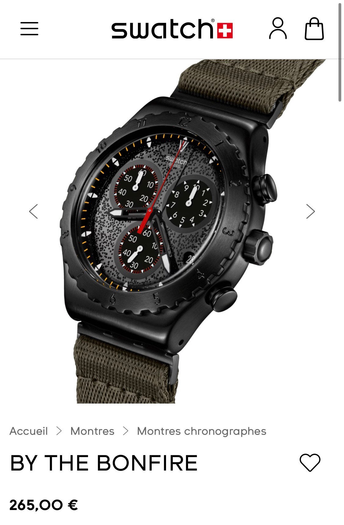 Monte Swatch - Power of Nature, Enlèvement ou Envoi, Neuf, Noir