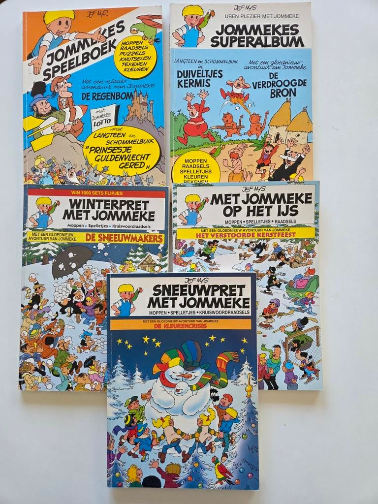 3 Jommekes speelboeken, Ophalen of Verzenden, Gelezen