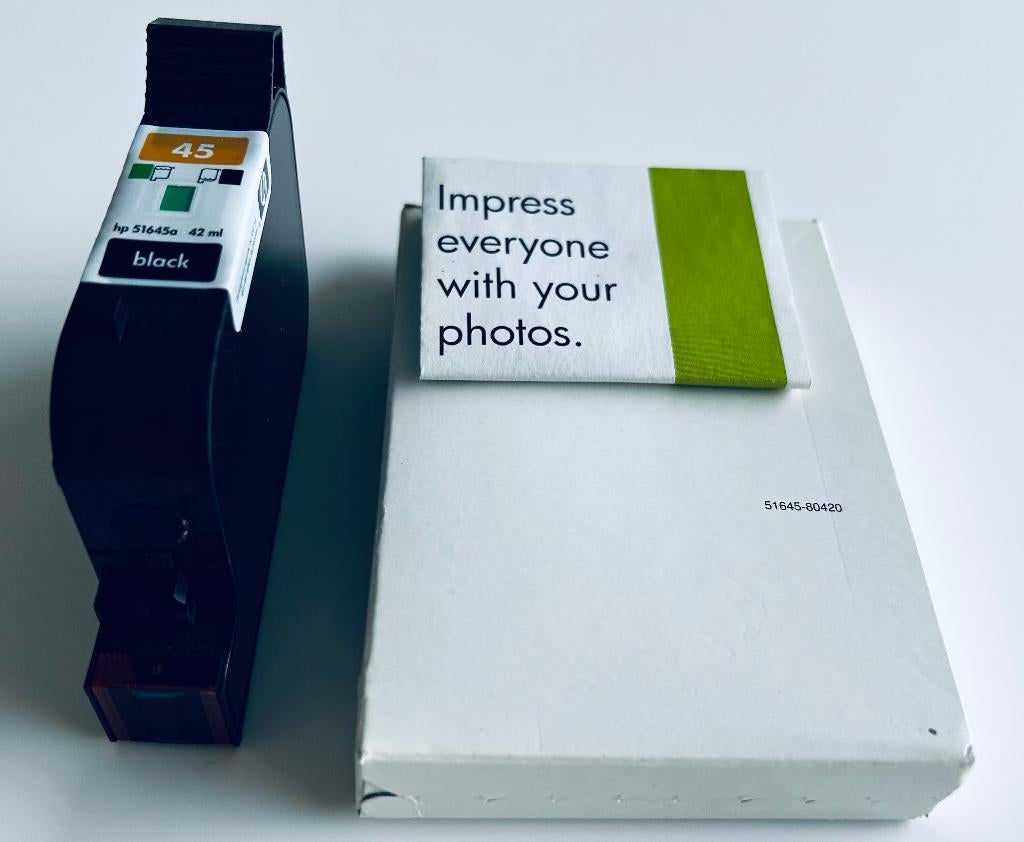HP 45 (51645A) Inktcartridge Zwart NIEUW, Ophalen of Verzenden, Nieuw, Cartridge, Hp