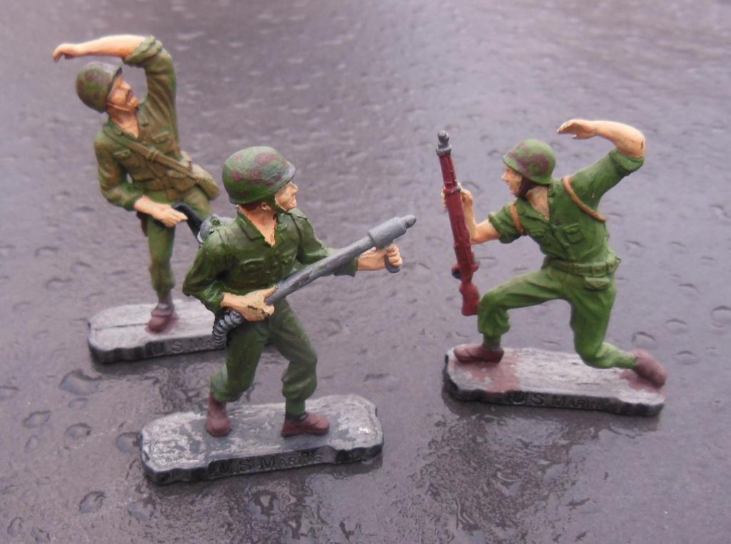 Trois soldats de plomb (Marines US), Hobby & Loisirs créatifs, Modélisme | Figurines & Dioramas, Envoi, Comme neuf, Plus grand que 1:35