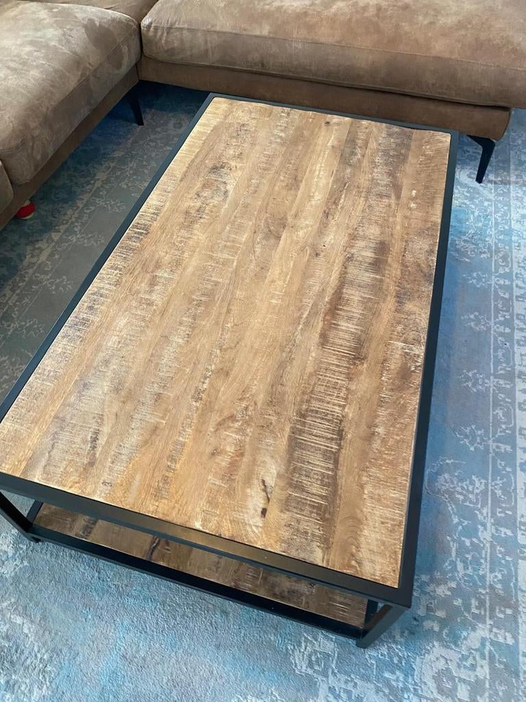 Salontafel industrieel mangohout, Ophalen