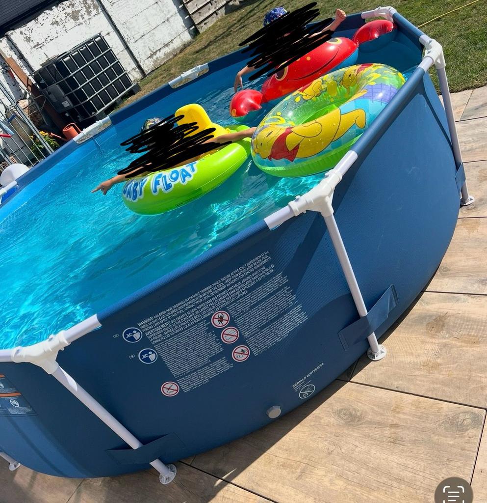 Zwembad  3.05 m x 76 cm - Inclusief filterpomp + verwarming, Tuin en Terras, Zwembaden, Ophalen, Rond, Zo goed als nieuw, Opzetzwembad