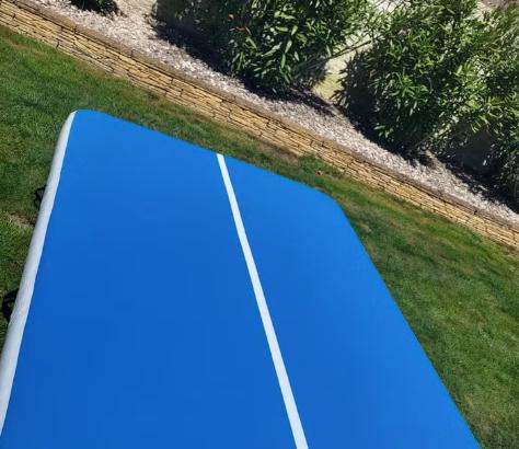 Airtrack 3x2x0,2, Sport en Fitness, Ophalen of Verzenden, Zo goed als nieuw, Blauw, Materiaal