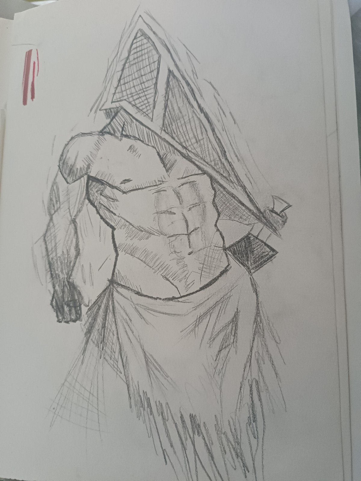 krijger die ik heb getekend khoop dat iemand het wil kopen, Ophalen, Tekening, Potloodtekening, Handgemaakt