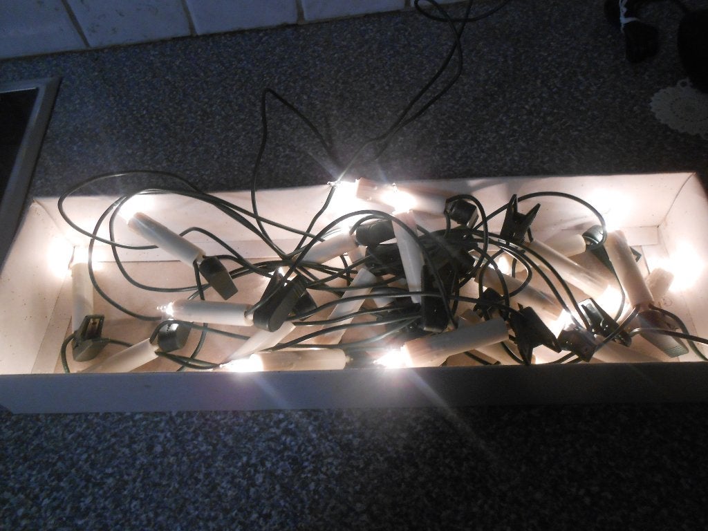 Vintage kerstlampjes, Ophalen of Verzenden