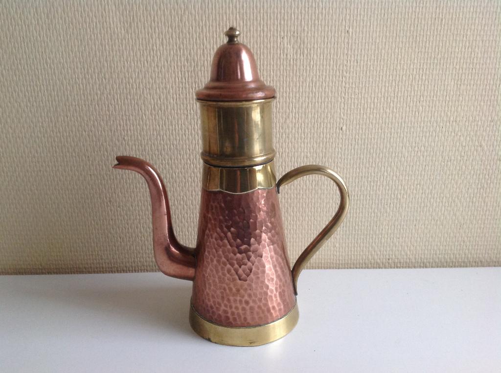 ANTIEKE  KOPEREN  KOFFIEKAN, Antiek en Kunst, Ophalen of Verzenden, Koper