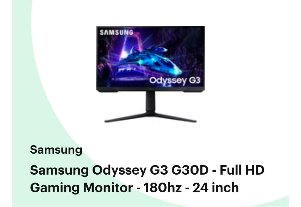 Samsung Gamescherm pc  24" Odessey G3 G30D, Computers en Software, Monitoren, In hoogte verstelbaar, VA, Zo goed als nieuw, HDMI