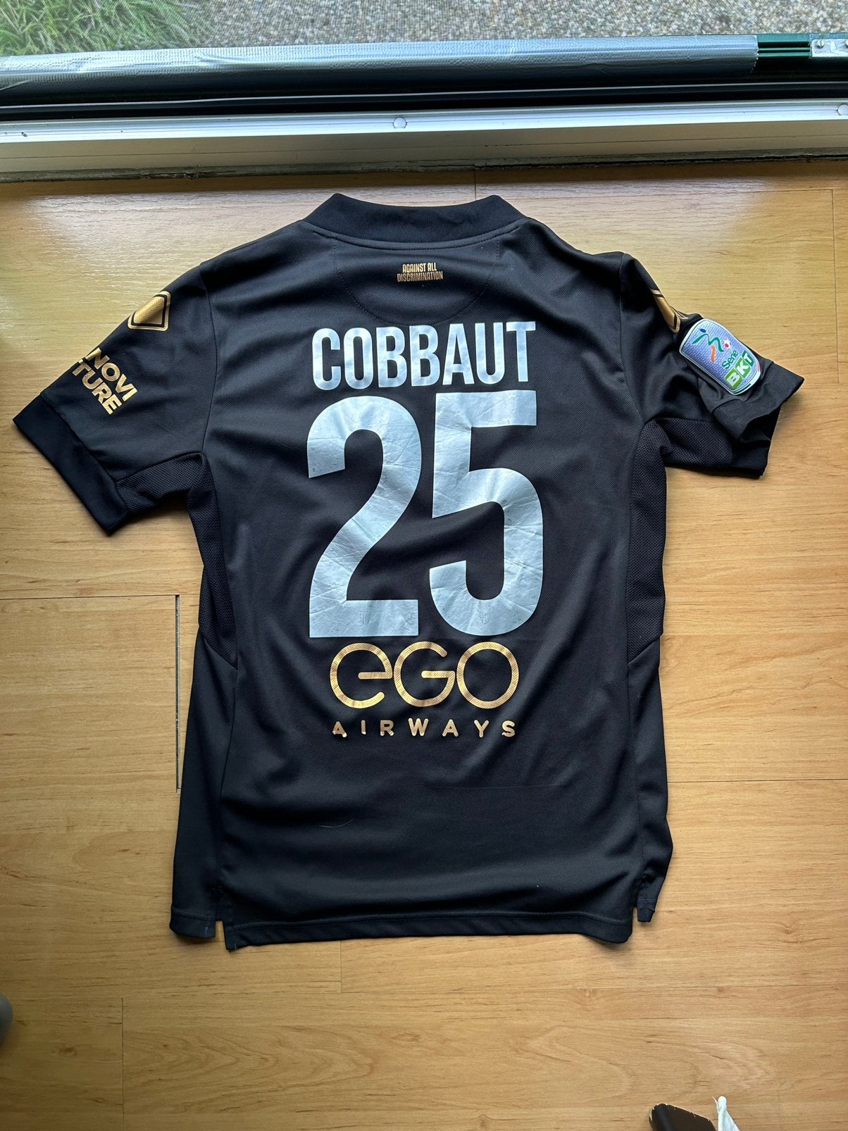 Matchworn shirt Parma Elias Cobbaut ex-KV Mechelen, Enlèvement ou Envoi, Comme neuf, Maillot