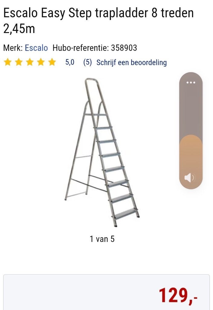 trapladder, Enlèvement, Comme neuf, Échelle, 2 à 4 mètres