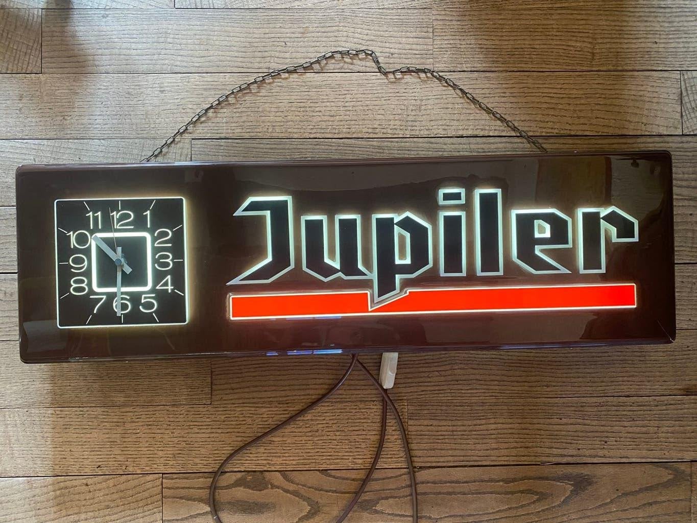 jupiler lichtreclame 1992, Verzamelen, Biermerken, Ophalen of Verzenden, Gebruikt, Reclamebord, Plaat of Schild, Jupiler