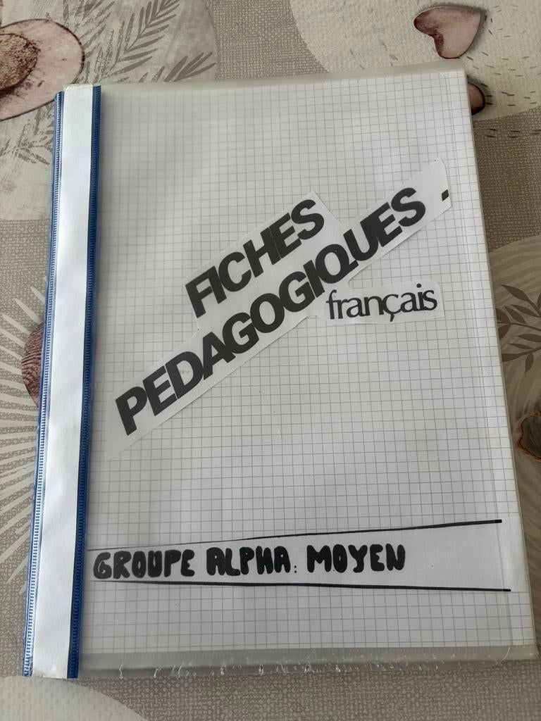 Farde pédagogique – Français Alpha (niveau moyen), Enlèvement ou Envoi