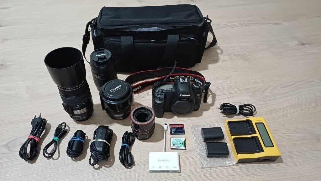 Canon EOS 5D mark 2 volledig pakket, Ophalen, Spiegelreflex, Canon, 21 Megapixel