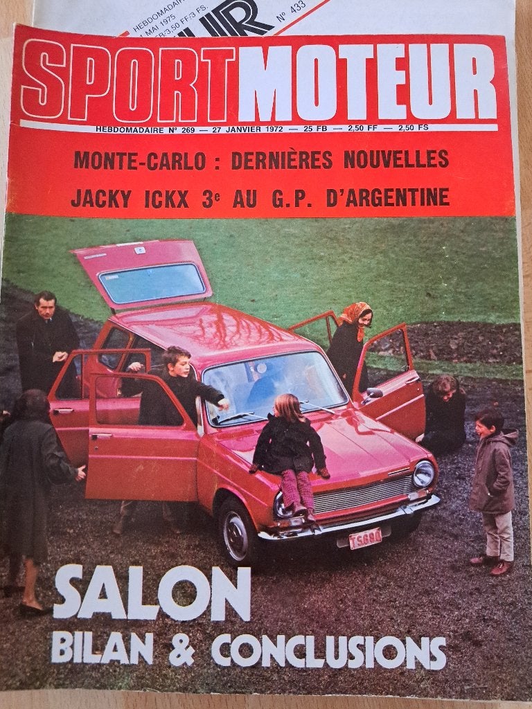 SPORT MOTEUR - autotijdschriften, Gelezen, Algemeen, Ophalen of Verzenden, Zie beschrijving