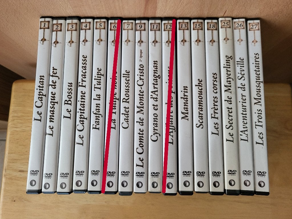 Lot DVD collection « Cape et Épée », CD & DVD, Enlèvement, Français