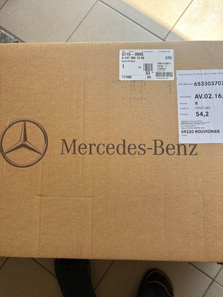 Vito W447 koplampen, Ophalen, Nieuw, Mercedes-Benz