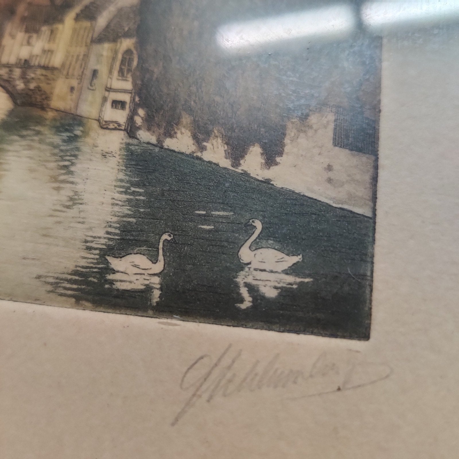 Antiek Brugge gehandtekend, Antiek en Kunst, Ophalen of Verzenden