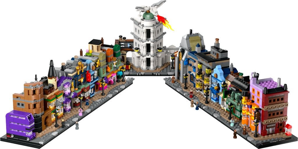 Lego 76444-1 - Diagon Alley Wizarding Shops (Gebrukt, Compl, Kinderen en Baby's, Speelgoed | Duplo en Lego, Verzenden, Gebruikt