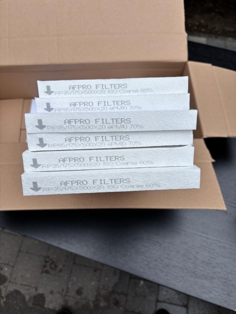 Filters voor ventilatiesysteem G4 en F7, Ophalen, Zo goed als nieuw