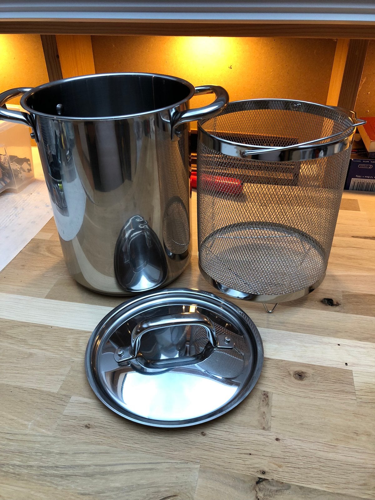 Te koop: IKEA 365+ kookpot met inzet (5L, RVS), Ophalen of Verzenden, Zo goed als nieuw, Inox, IKEA