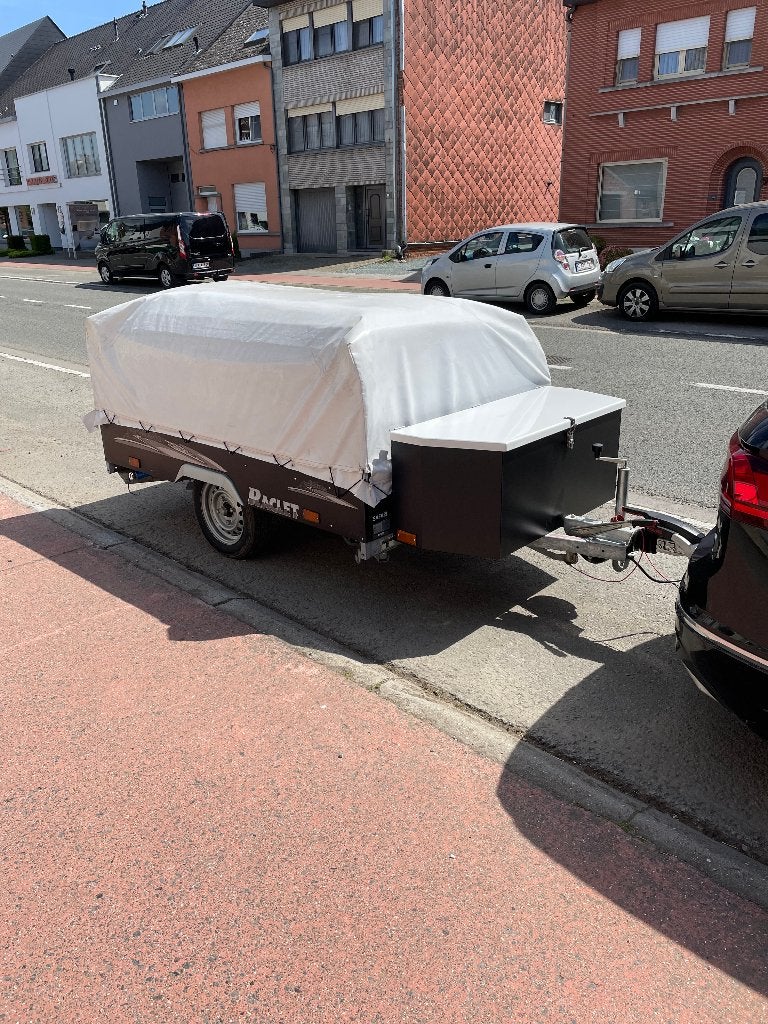 Raclet Safari vouwwagen – max. 8 pers – zeer goede staat, Ophalen, Beige, Raclet, Aanwezig