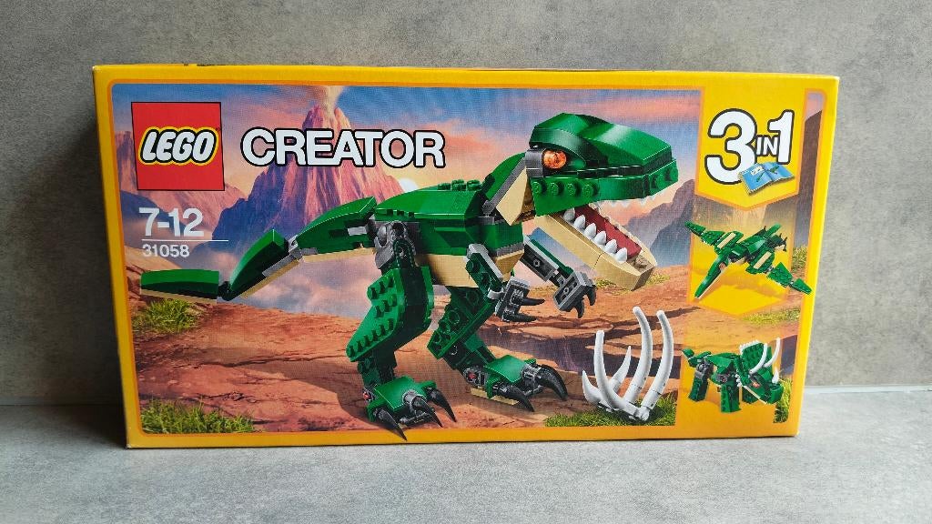 lego creator 31058 machtige dinosaurussen 3 in 1, Lego, Nieuw, Ophalen of Verzenden, Creator