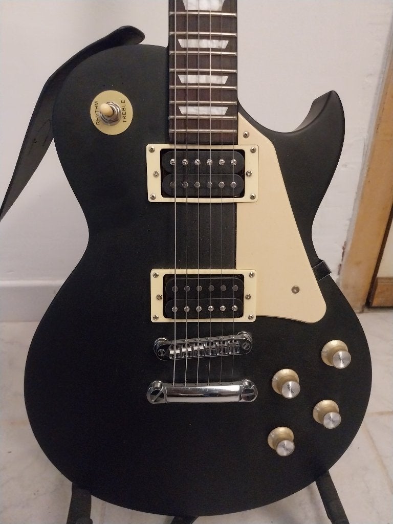 Harley Benton Les Paul Noir Mat, Musique & Instruments, Enlèvement, Utilisé, Solid body, Autres marques
