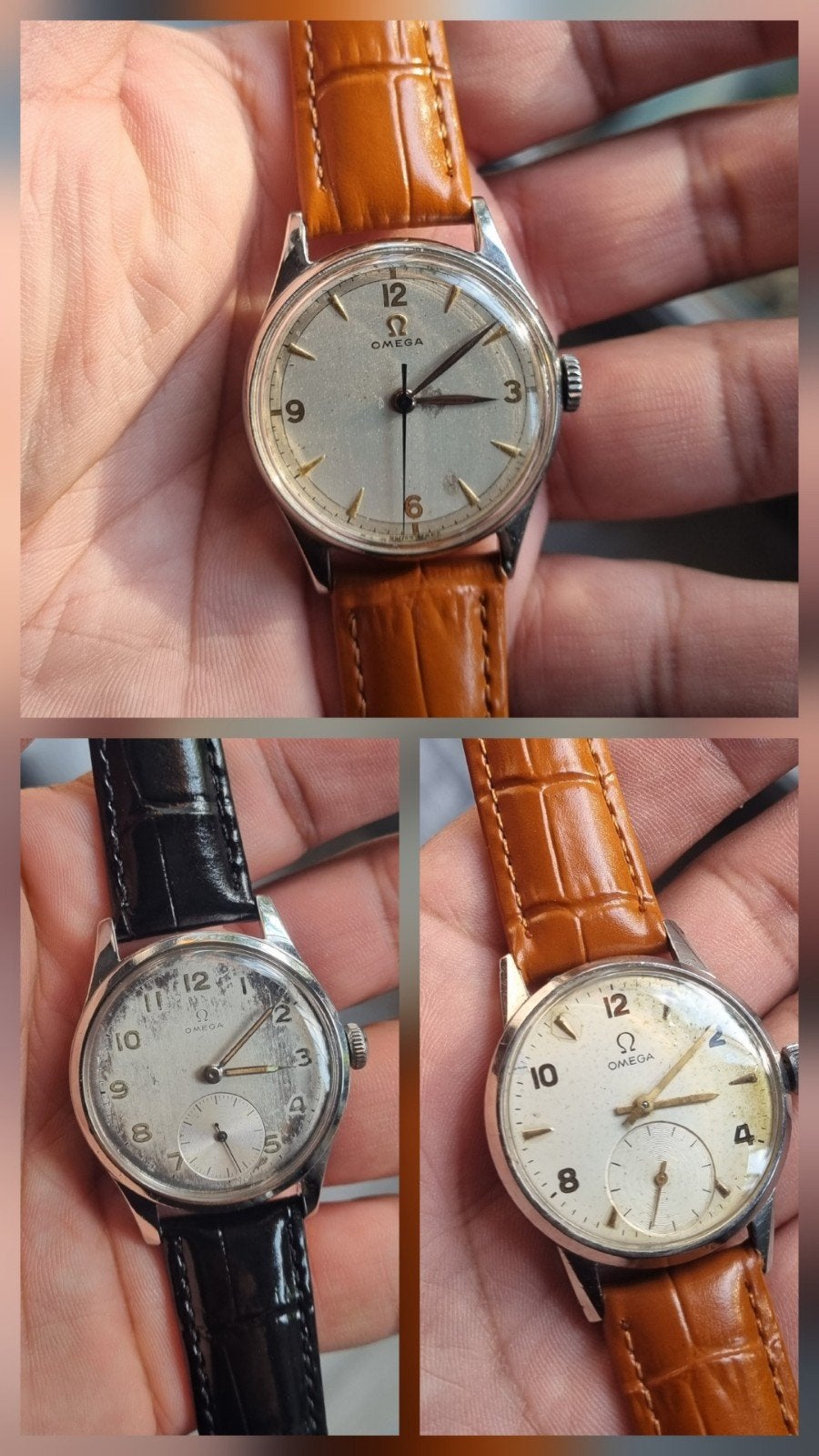 Lot Omega, Bijoux, Sacs & Beauté, Montre-bracelet, 1930 à 1960, Enlèvement ou Envoi, Acier