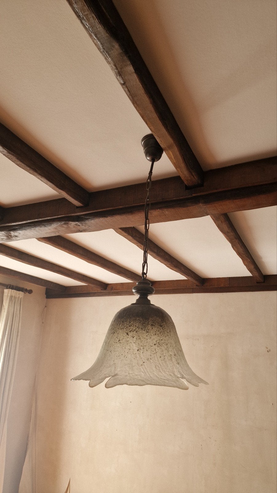 lustre florale, Enlèvement, Utilisé, Verre