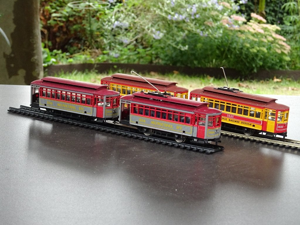 Ensemble de tramways (New York) - HO, Hobby & Loisirs créatifs, Trains miniatures | HO, Autres marques, Enlèvement ou Envoi, Set de Trains