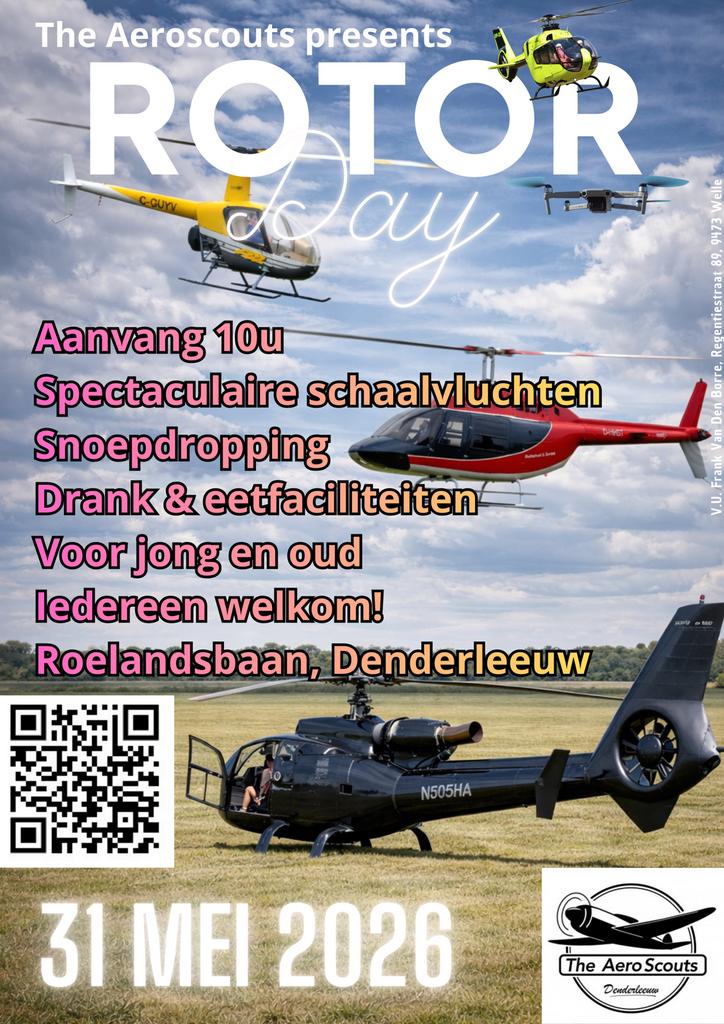 Rotorday 26 te Denderleeuw - gratis!!!, Ophalen, Zo goed als nieuw