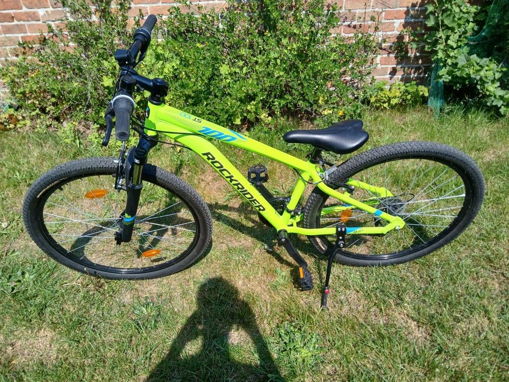 Rockrider st100 jaune fluo en parfait état, Vélos & Vélomoteurs, Neuf, Autres marques, Frein sur jante, Enlèvement