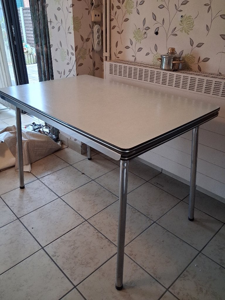 Table de salle à manger en stratifié vintage, Maison & Meubles, Enlèvement